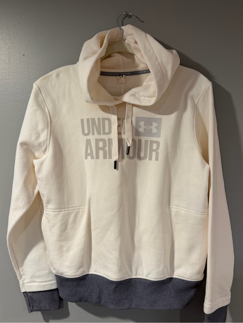 Under Armour Cream and Gray Hooded Utility Jacket